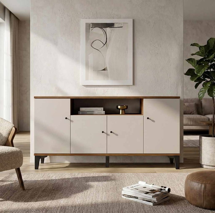 Hanah Home Consola Vıs3-Cka en Nogal Hanah Home Consola Vıs3-Cka en Nogal